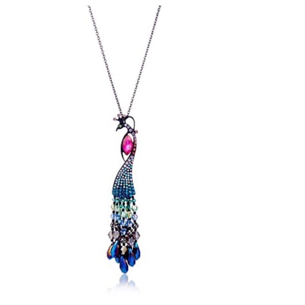 Betsey Johnson Peacock 71cm Necklace